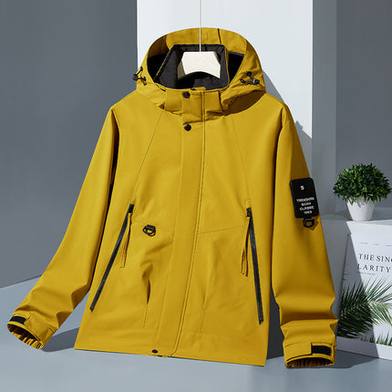Spring and Autumn Young Men's Mountain Camping Casual Jacket Functional Outdoor Hooded Outer Wear Long Sleeve Rushsuit Japan-South Korea Cross-border