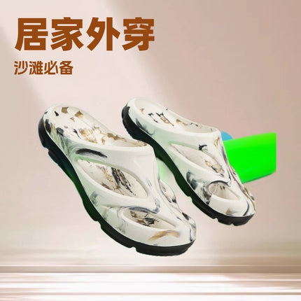 2023 New Hole Shoes Breathable Thick-soled Student Shoes Beach Shoes for Home and Outer Wear
