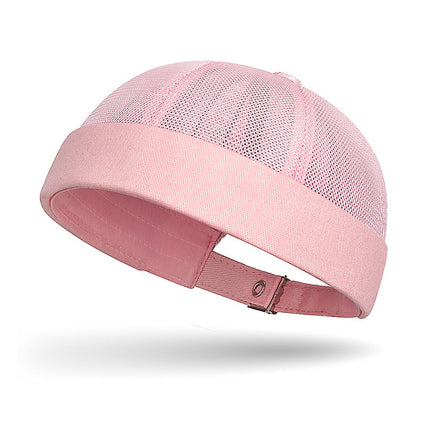 Cross-Border Solid Color Plain Cap Men's Summer Breathable Melon Cap Women's Hip-Hop Outdoor Casual Fashion Brimless Hat