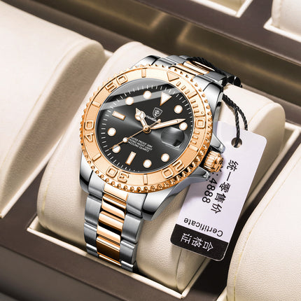 Swiss brand new waterproof luminous men's watch fashion quartz watch live foreign trade explosions a generation of hair