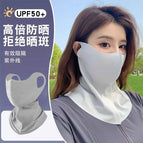 Light gray neck mask