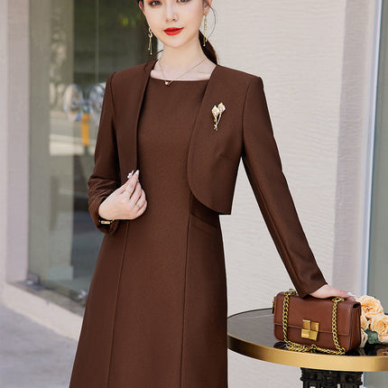 Suit dress Women's Spring and Autumn New plus size two-piece suit high-grade temperament formal occasion professional suit suit skirt