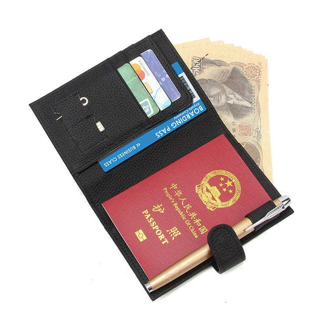 FEID Passbook Bag Protective Cover Multi-functional Certificate Storage Card Bag Genuine Leather Women's Cowhide Coin Purse Small Bag