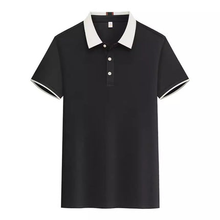 New POLO Advertising Shirt Waiter Work Clothes T-Shirt Short Sleeve Summer Hot Pot Barbecue Milk Tea Hotel Foil Print
