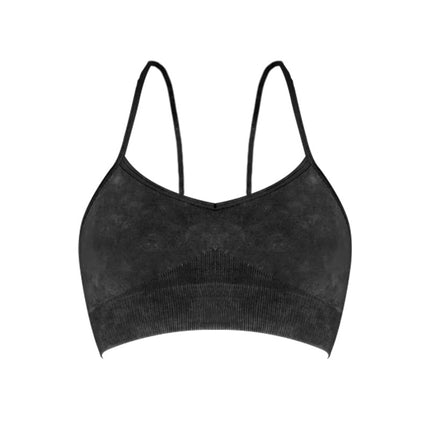 Cross-Border Abdominal Control High Waist Lulu Same Style Yoga Clothes Body Shaping Beautiful Back Nude Yoga Tops Running Bubble Wrap Yoga Clothes