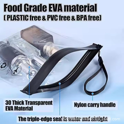 Transparent Eva Travel Use Waterproof Flight Makeup Waterproof Women's Reusable Airport Security Wash