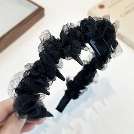 High Crown Toothed Headband for Women, 2024 New Versatile Elegant Simple Korean Hairpin Headband Accessory