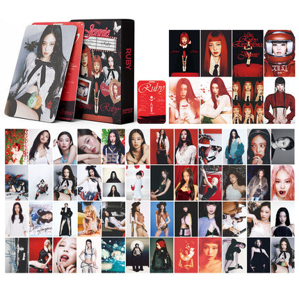 Korean Star 55 Boxed Small Cards Stray (g) I-Dle Ive Ateez Collection Lomo Cards Cross-Border