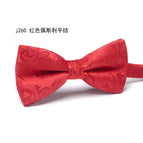 J260 red paisley flat knot