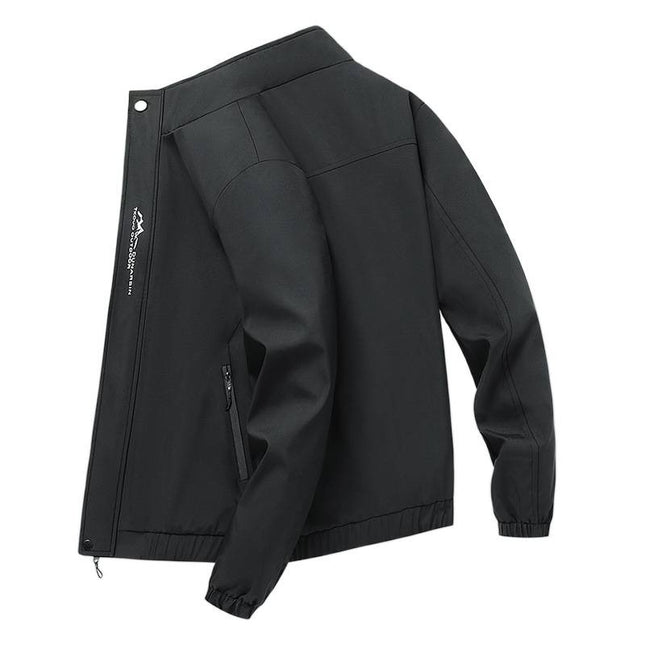 Men's New Spring and Autumn Jacket Fashion Trendy Thin Stand Collar Jacket Outdoor Camping Work Jacket