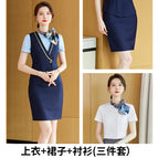 Women's Blue + skirt + shirt / S