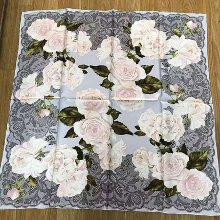 Luxury Palace Silk Twill Silk 14 Mm Large Square Scarf Spring and Autumn New Mulberry Silk Scarf Women's Shawl Scarf