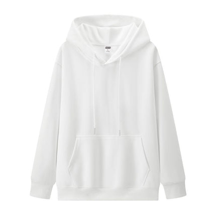 2025 Autumn/Winter M086 Trendy 350g Retro Cotton Loose Comfortable Warm Solid Color Pullover Hoodie
