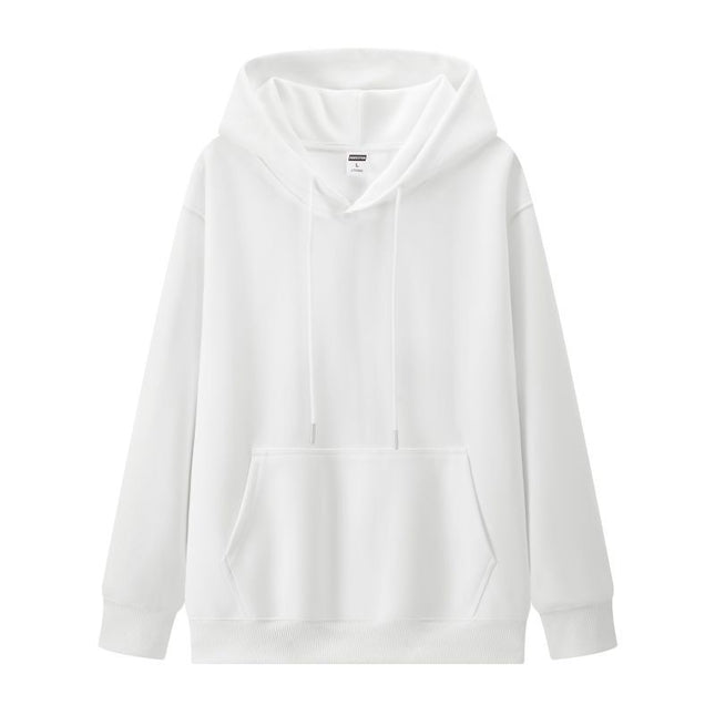 2025 Autumn/Winter M086 Trendy 350g Retro Cotton Loose Comfortable Warm Solid Color Pullover Hoodie