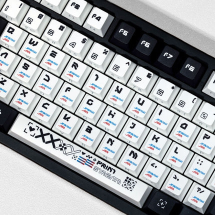 Printing set double engraved light transmission Pbt thermal sublimation original full set of key caps German Korean Spanish European gauge