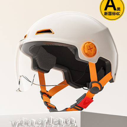 [Aerozen1.0 Helmet] Women's Electric Bike Helmet with 3C Certification, Men's Half Helmet for Motorcycle Riding, Starry Sky Edition
