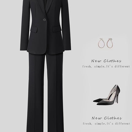 New High-Quality Tailcoat Set, Women's Business Office Jacke