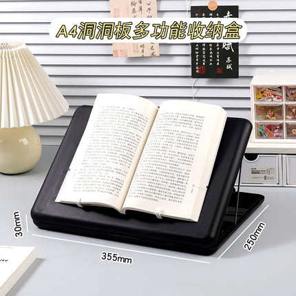 Plastic board folder file box copy writing board storage box A4 data box PP transparent office supplies finishing box