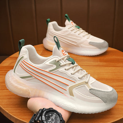 Men's Shoes New Autumn and Winter Versatile Breathable Mesh Popcorn Sneakers Trendy Casual Running Shoes for Young People