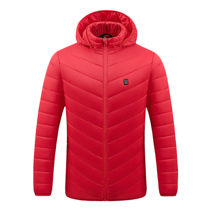Cross-border heating clothing smart USB charging heating constant temperature warm coat manufacturers in stock heating cotton-padded jacket
