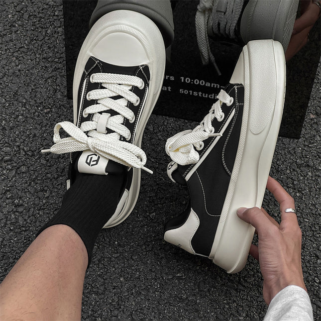 2025 Spring New Fashion Thick-soled Casual Shoes Trendy All-match Sneakers Lightweight Breathable Thick-soled Trendy Men's Shoes