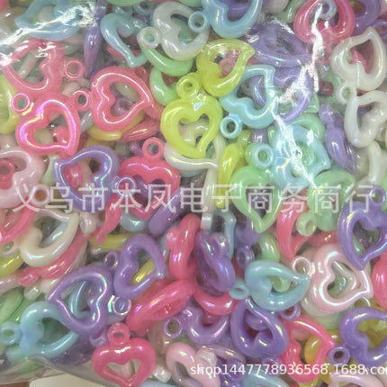 Acrylic light color plated AB colorful diy children beaded material candy AB colorful beads jewelry accessories