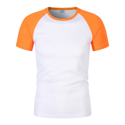 180G100D Quick-Drying Raglan Round Neck Summer Short-Sleeved T-Shirt Breathable Round Neck Sports Moisture-Absorbent New Outdoor