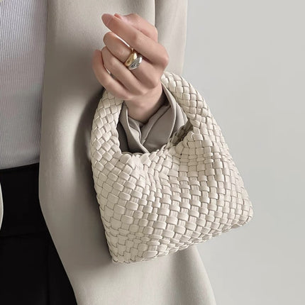 Woven PU Tote Bag / Sac Tressé PU