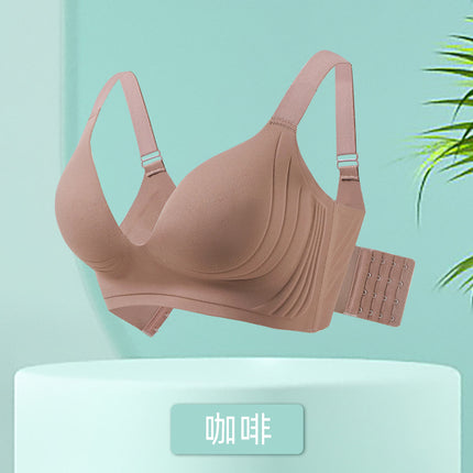 Big Chest Artifact Full-cup Paracinon Correction Anti-sagging Exterior Expansion plus size chubby girl Non-rimless Gathering Bra