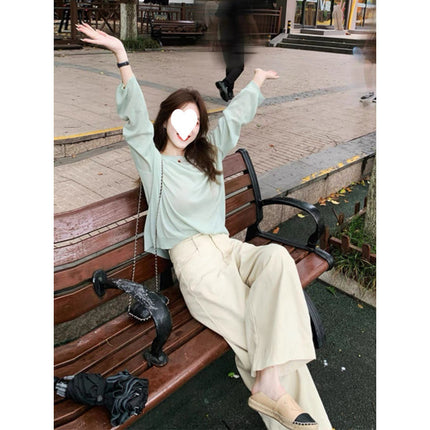 Early autumn with a set of high-end unique beautiful suit 2024 new women's Korean style chic atmosphere wear