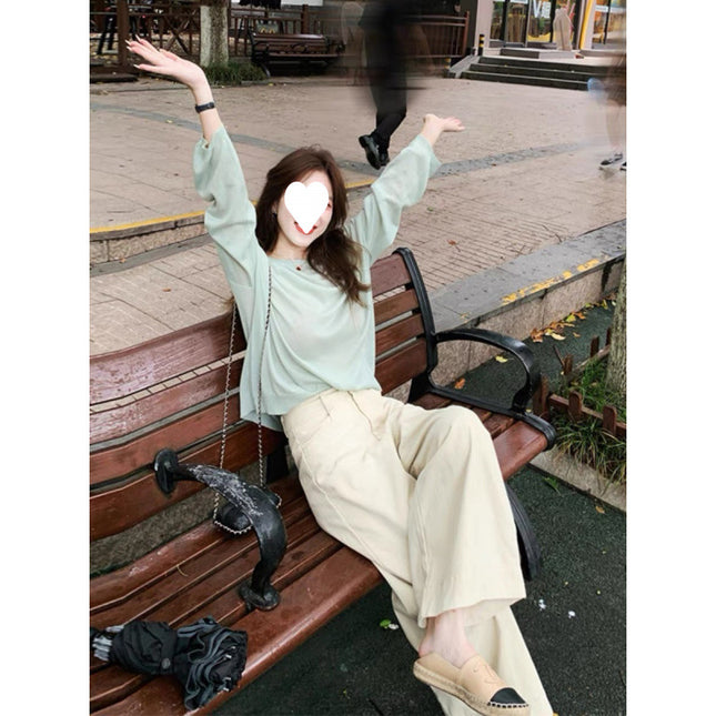 Early autumn with a set of high-end unique beautiful suit 2024 new women's Korean style chic atmosphere wear