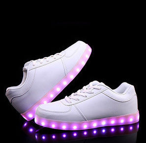 New Spring and Summer Men's and Women's Casual Shoes, Fashionable Luminous Shoes, USB Rechargeable Light Shoes, Fashionable Casual Shoes