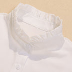 White stand collar