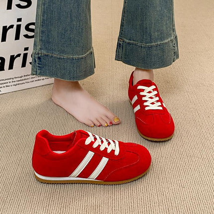 Trendy Versatile Fashion White Sneakers for Women, Sweet and Stylish Breathable Casual Shoes