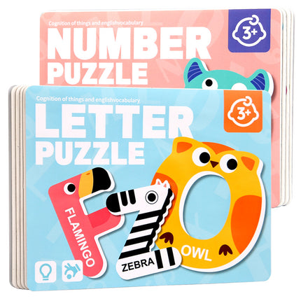 Cross-border Children's Magnetic Puzzle Refrigerator Sticker Capital Alphanumeric Animal Cognitive Magnetic Sticker Early Education Enlightenment Puzzle