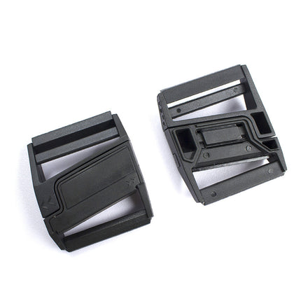 Plastic Magnetic Buckle for Bags, Clothing, and Belts, Adjustable Buckle, Black, Inner Diameter 25mm, Side-Opening, Strong Magnetic Buckle