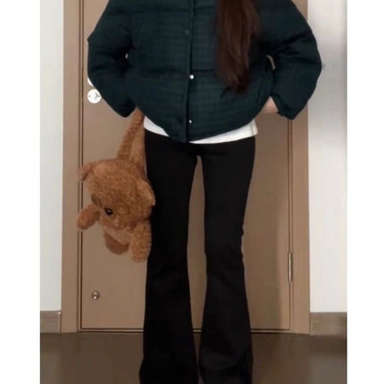 Black Extended Flared Jeans for Women, Spring New High-Waisted Stretchy Slimming Tall Floor-Length Bootcut Pants