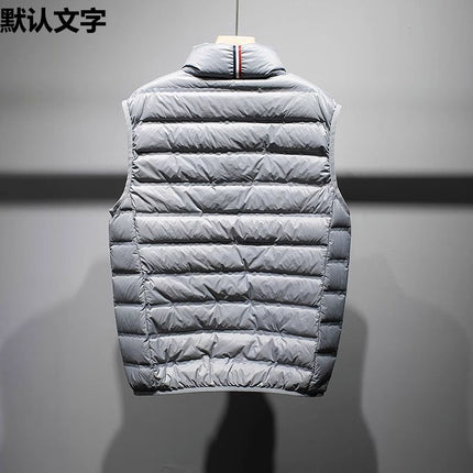 fleece-lined Cotton Horse Clip Men's Fashionable Lightweight Plus Size Plus Size Men's Vest Winter Vest Shoulder Waiver Outer Wear Vest