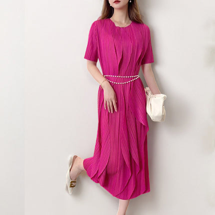 Tea Break French dress Summer Women's High-end Sense Slimming Slight Fat Skirt Shenzhen Nanyou High-end Women's Foreign Trade