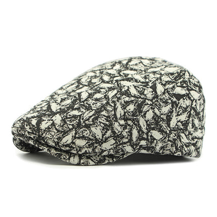 Hat Women British Retro Beret Ethnic Style Distinctive Totem Jacquard Cap Fashion Casual Forward Cap Men