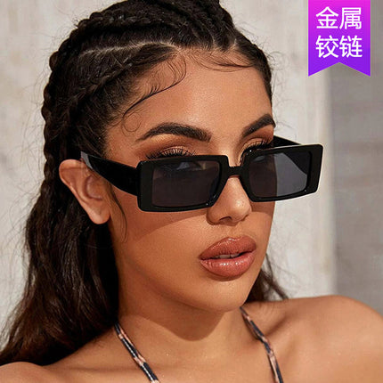 Fluorescent Green Sunglasses Cross-Border Supply Square Sunglasses for Women 2020 New Fashion Street Shooting Catwalk Sunglasses
