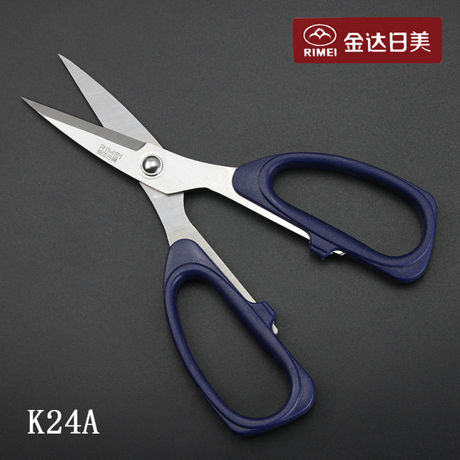JINDA RIUS K24A Strong Scissors Thickened Blue Handle K25A Household Scissors K26A Large Office Scissors