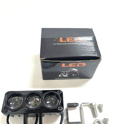 Electric car light super bright LED strong light motorcycle lens headlight shop street light tricycle battery car super bright spot light