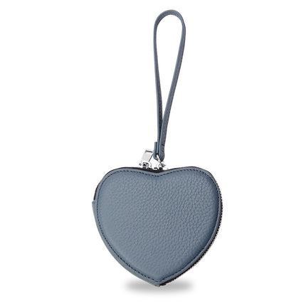 Genuine Leather Coin Purse Women's Korean Style New Arrival Cute Hand Carrying Love Bag Coin Lipstick Earphone Storage Small Wallet