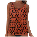 Orange polka dot-single top / S