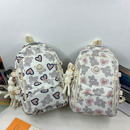 Student Schoolbag Japanese Style Simple Korean Style Backpack for Middle School Students and College Students Girls Cute Casual All-match Backpack