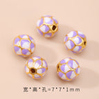 2. white and purple scale beads