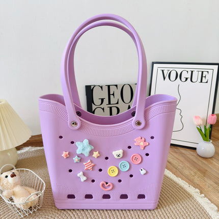 EVA Hole Bag 2025 Cross-border New Fashion Seaside Waterproof Beach Bag Large Capacity Tote Bag Single Shoulder Bag