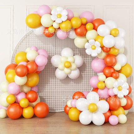 Online celebrity Daisy Balloon macaron latex balloon garland suit wedding party birthday decoration balloon chain