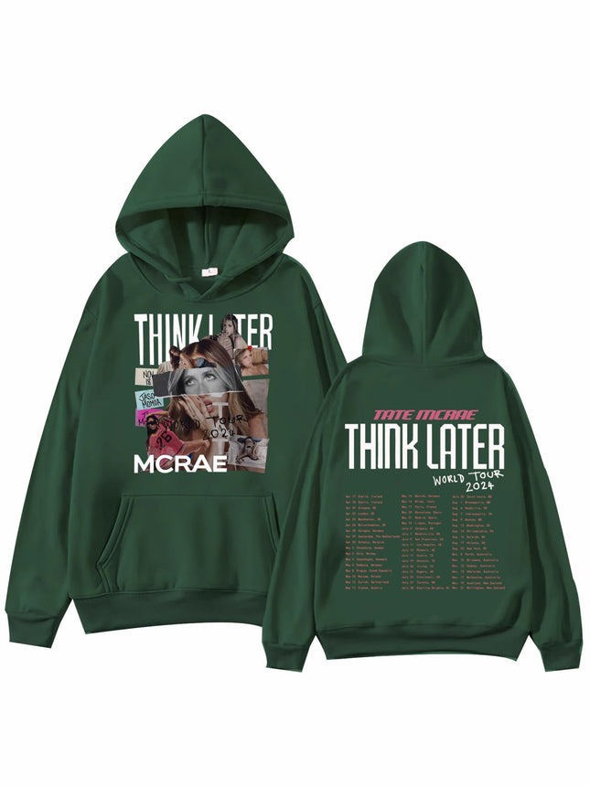 Tate Mcrae the Think Later World Tour 2024 Tour Hoodie Haraj